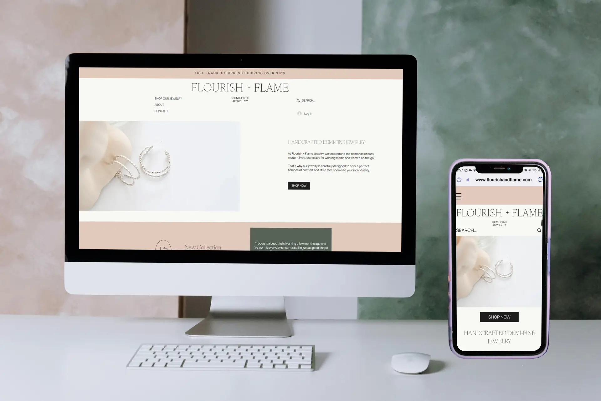 Flourish + Flame Website Preview
