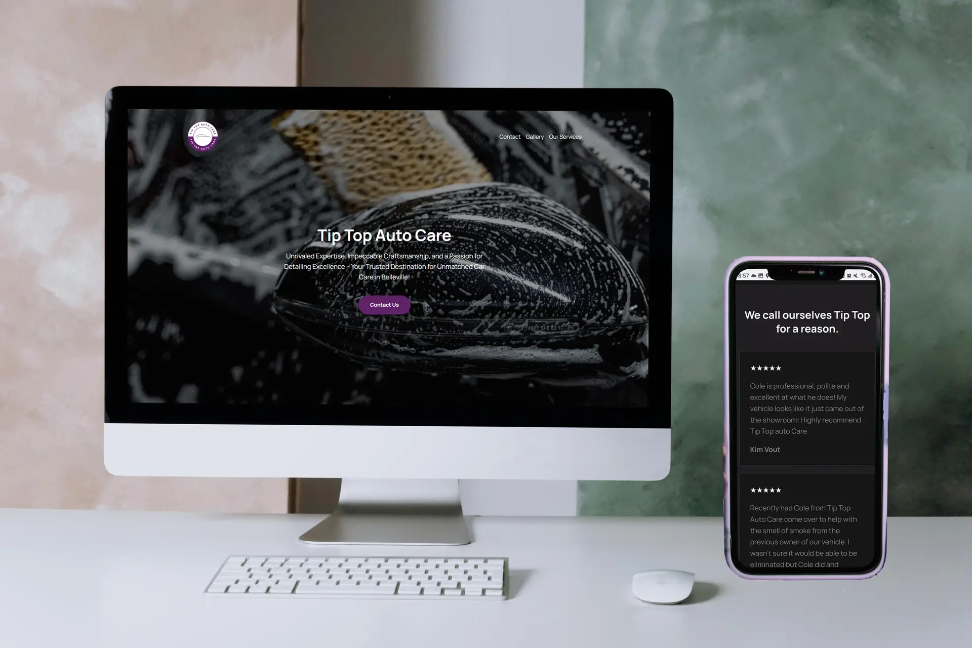 Tiptopautocare Website Preview
