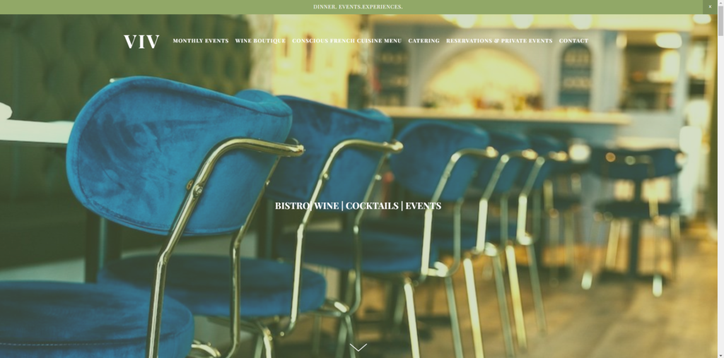 Viv Bistro Website